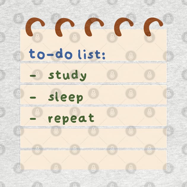 Study Sleep Repeat To-Do List by lexa-png